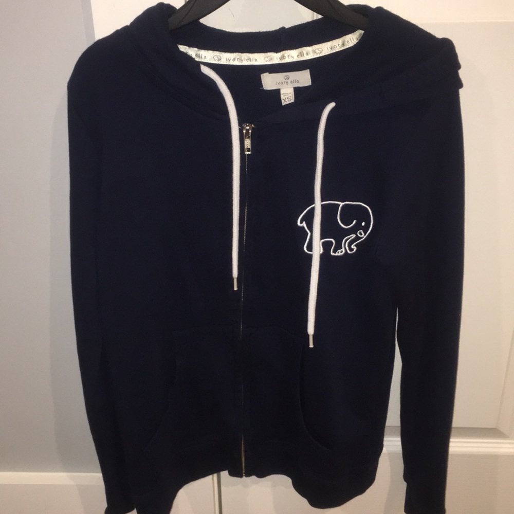 Ivory Ella Zip Up Hoodie